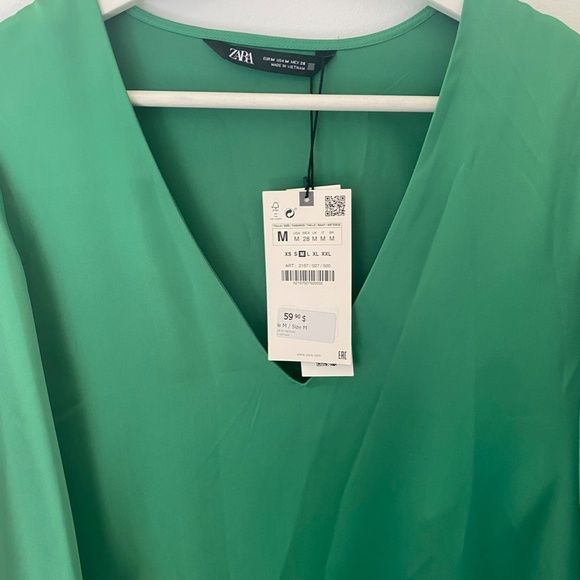 Green Zara Slip Dress - Picture 2 of 4